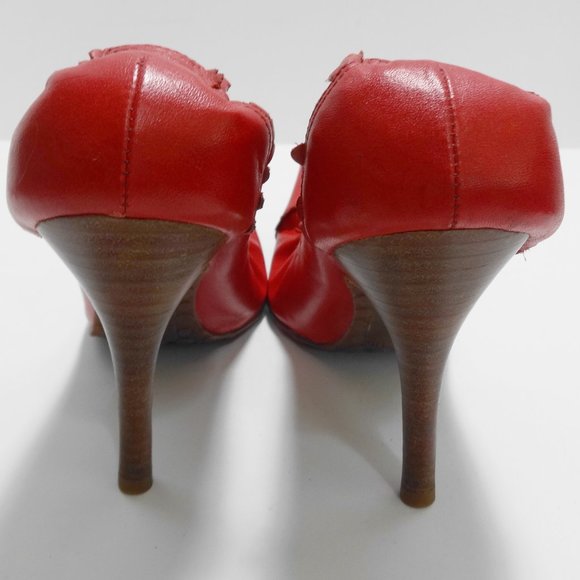 DUMOND Red High Heels Size 5 - Picture 7 of 16